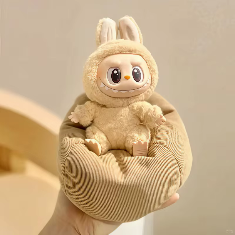 Labubu poupée canapé pour Labubu Mini paresseux canapé-lit V1 V2 V3 bricolage vêtements accessoires mignon poupée coussin jouet pour enfants cadeau
