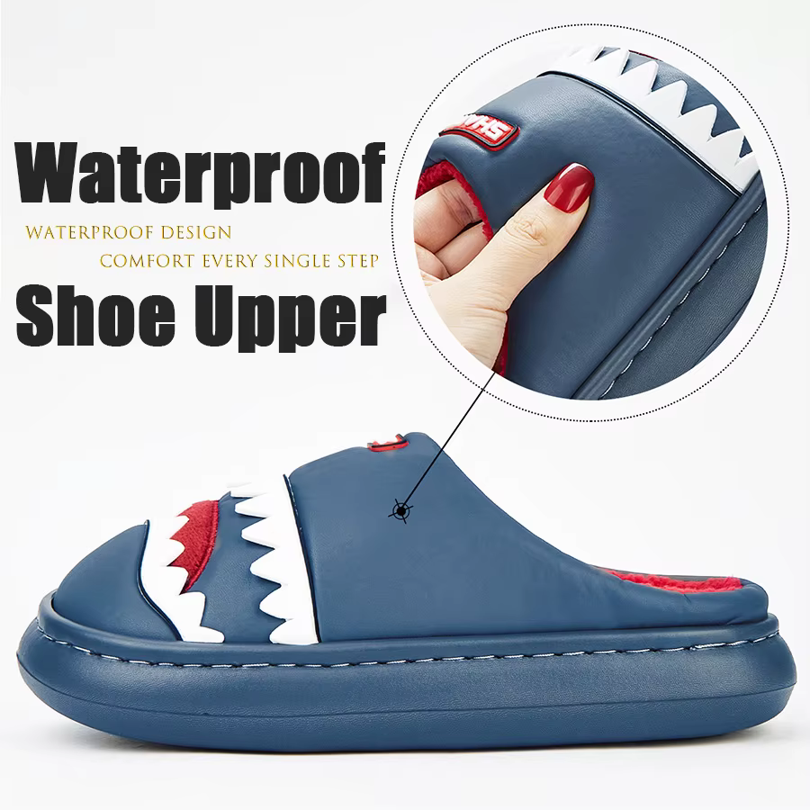 Pmoiste mignon pantoufles pour hommes broder coussin plate-forme maison chaussures Durable confortable chaud salon Slip-on hiver intérieur