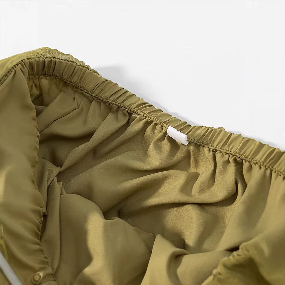 Vêtements pour femmes printemps/été 2025 : élégant, polyvalent, design simple, jupe longue plissée en mousseline de soie à volants