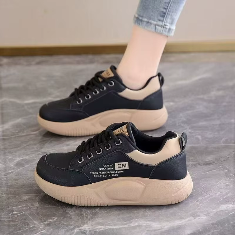 Baskets plateforme color block pour femmes