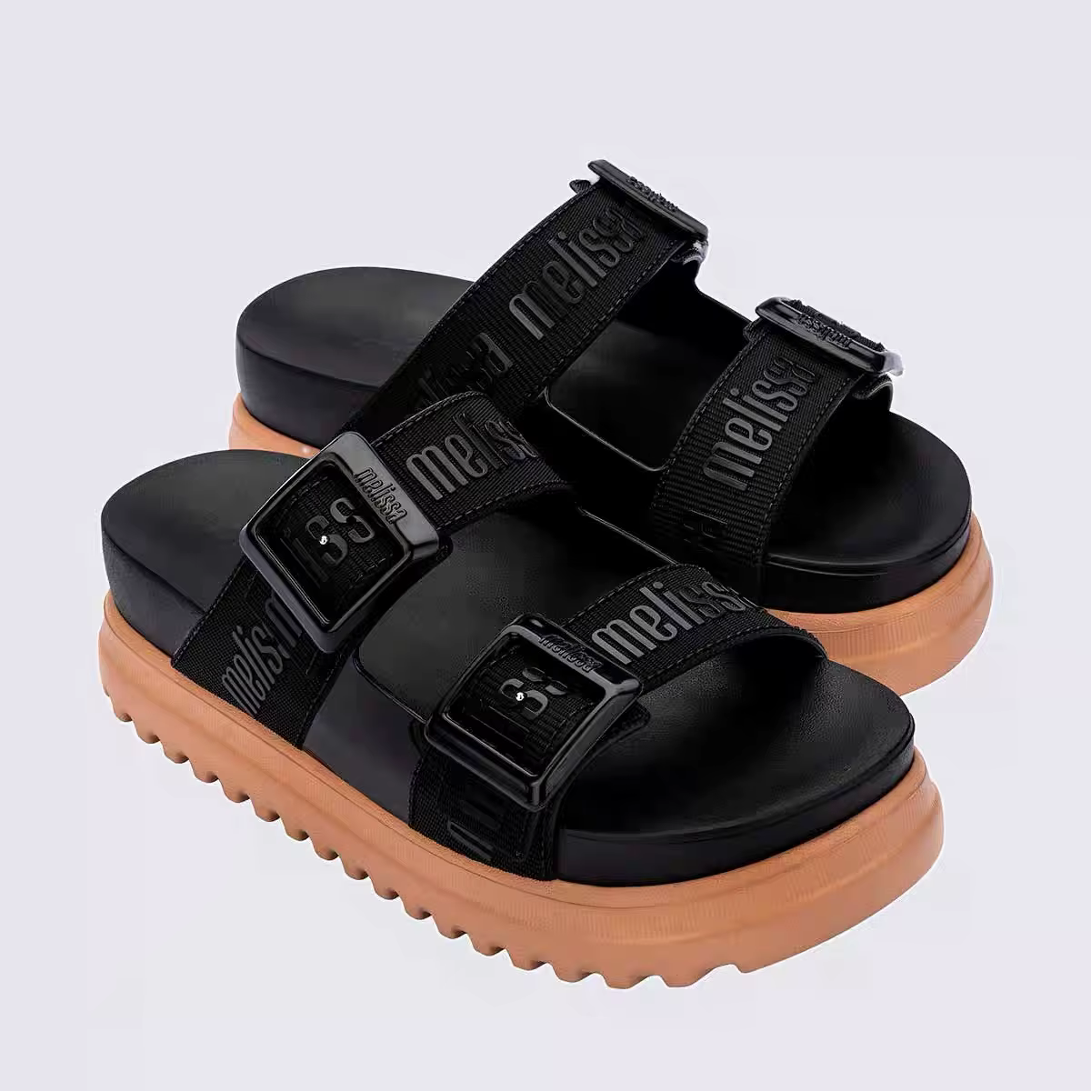 Mini Melissa été mode transfrontalière femmes décontracté plate-forme pantoufles dames sans lacet semelle épaisse glisser fille chaussure de plage 35-40