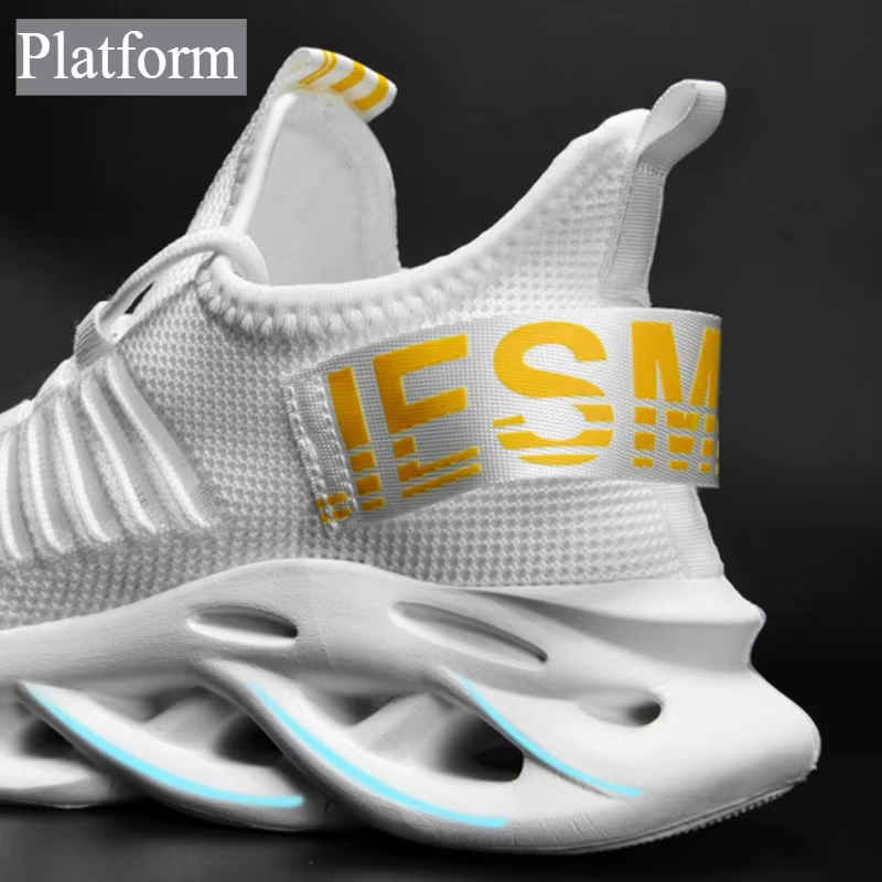 Chaussures de course pour hommes baskets respirantes confort semelle souple Tenis