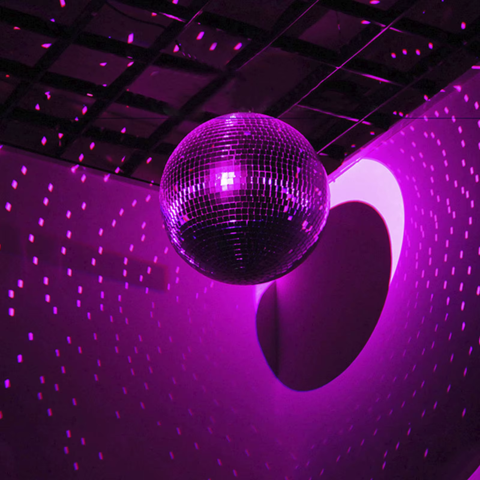 Boule de miroir Disco, boule brillante de fête, lumière de scène rotative, boule de verre rétro réfléchissante KTV DJ lumières maison Festival décor de noël