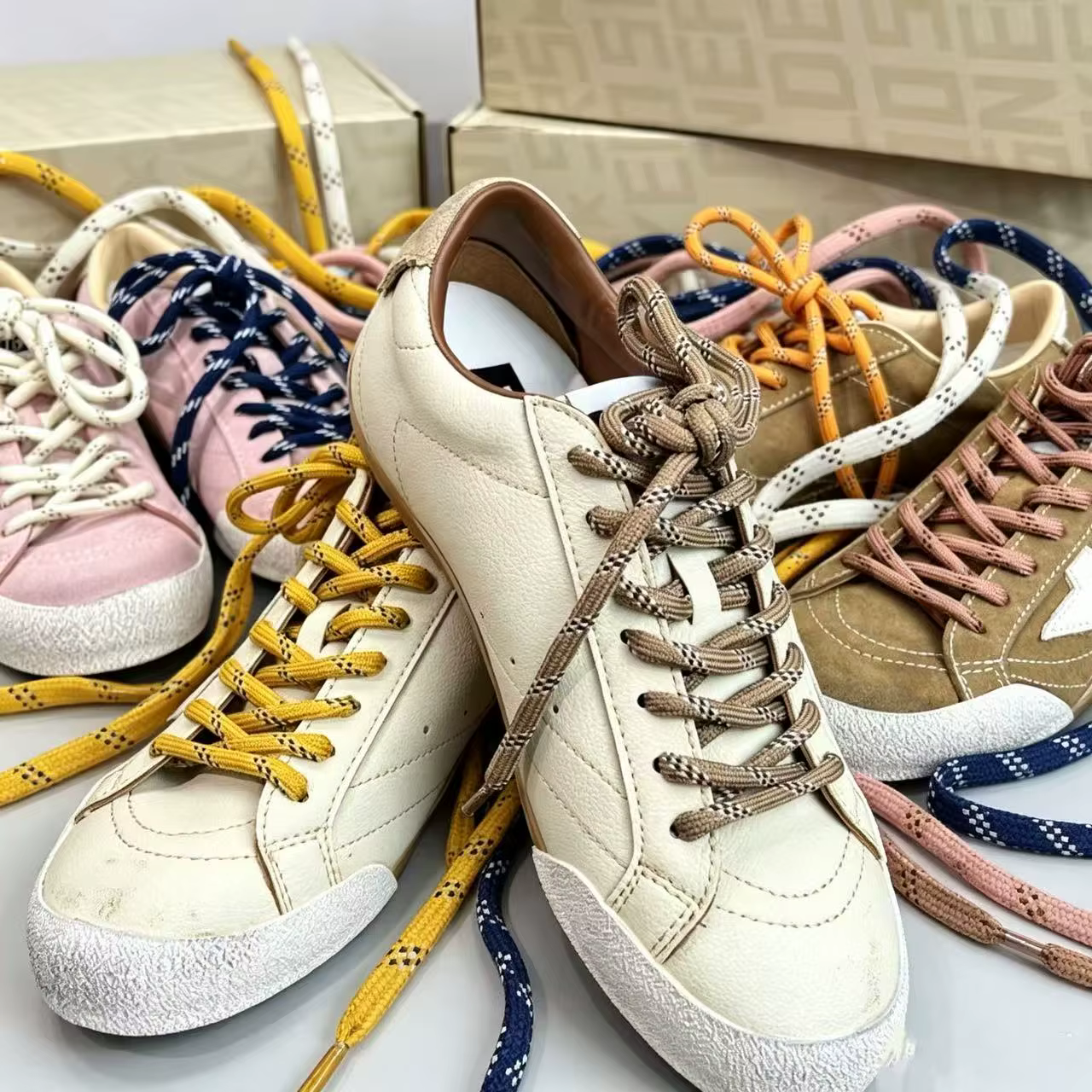 1 Paire de Lacets Ronds Tressés Épais de 6 mm pour Chaussures de Sport