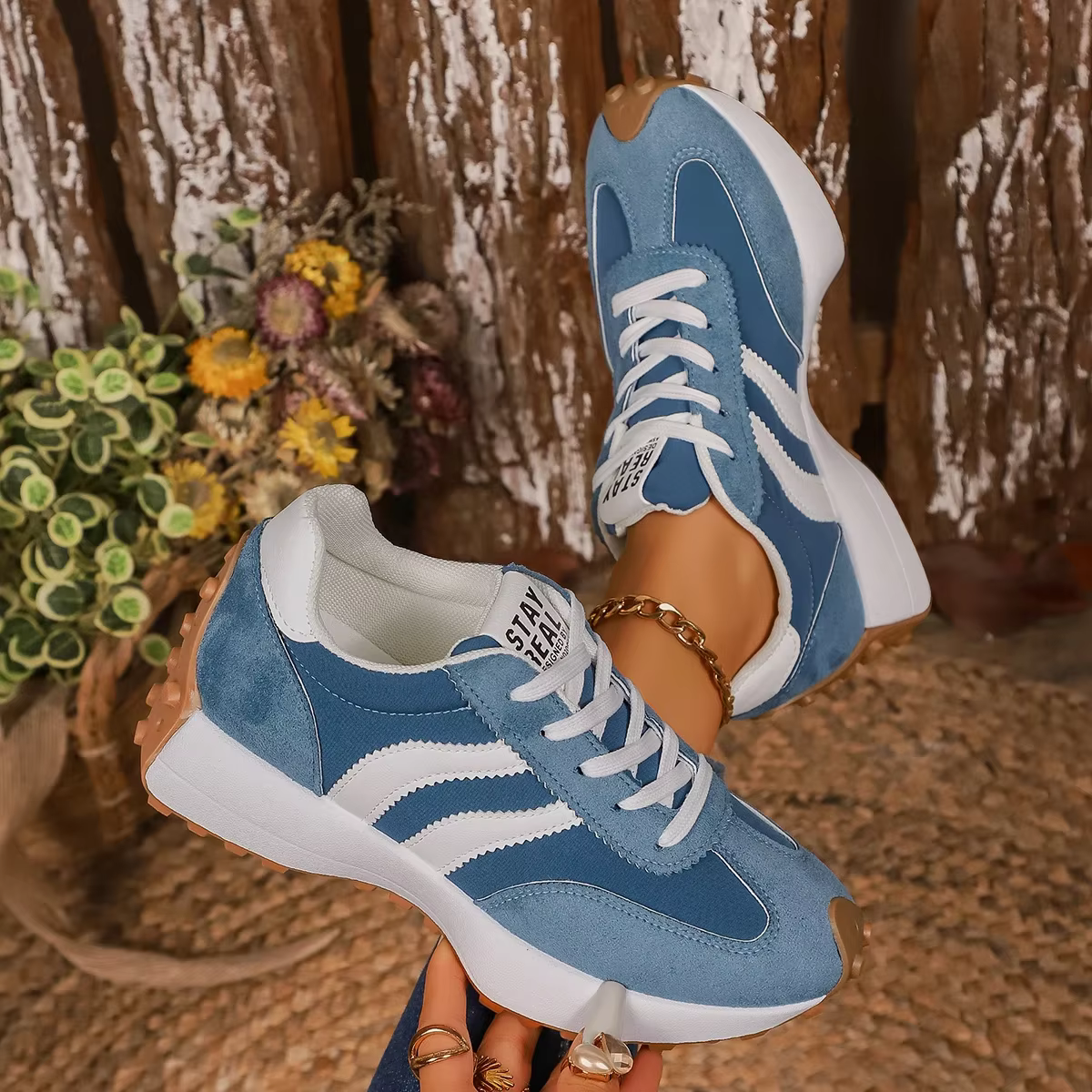 2025 femmes baskets printemps nouveau luxe plat confortable sans lacet doux tendance