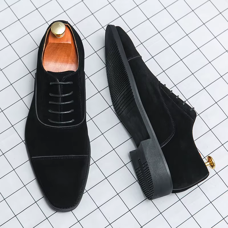 Chaussures en daim de marque italienne pour hommes