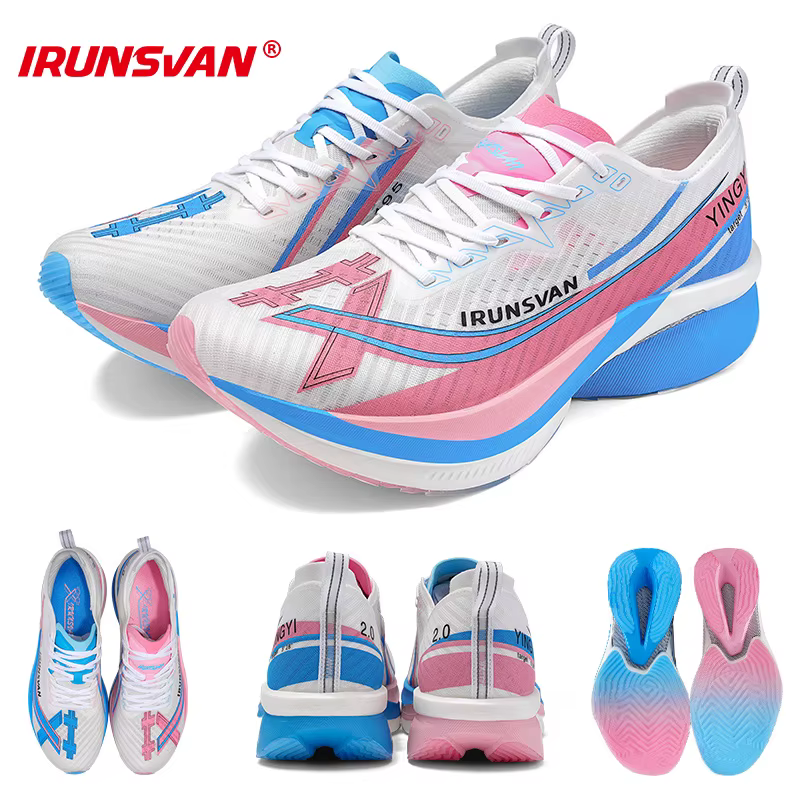 Chaussures de course sur route pour hommes IRUNSVAN avec plaque en carbone sur toute la paume