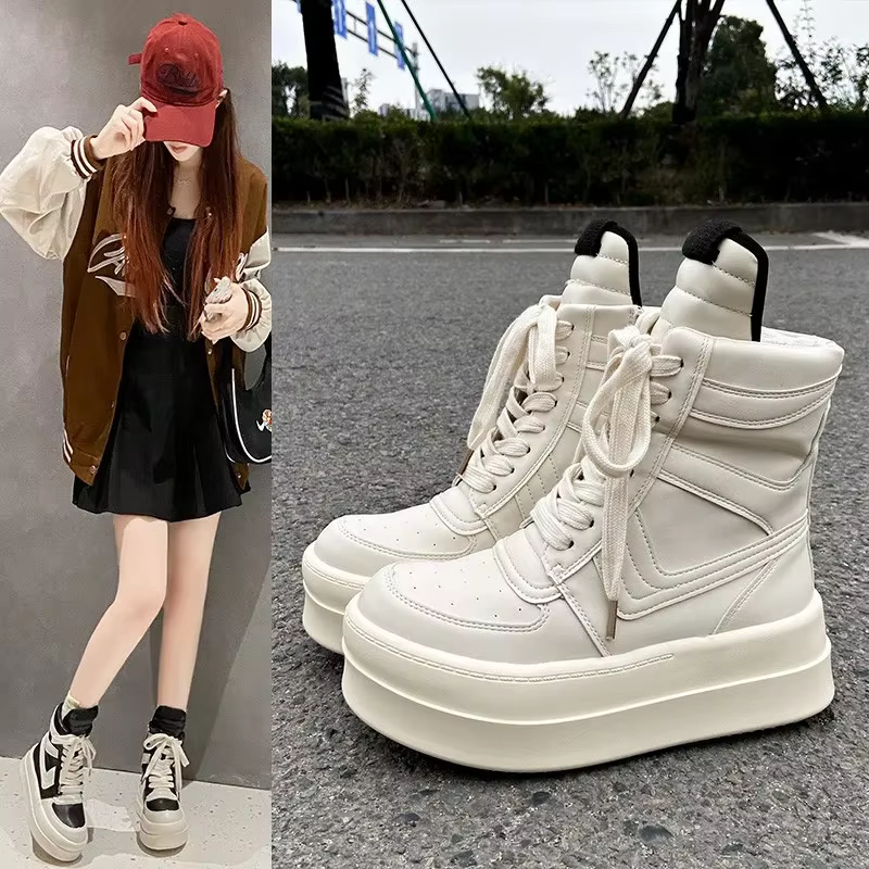 Chaussures à plateforme épaisse pour femme