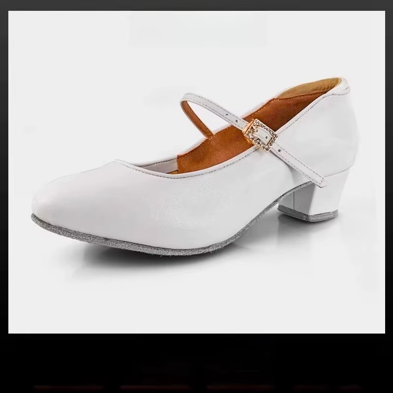 Vennystyle chaussures de danse latine-chaussures de pratique de salon blanches professionnelles pour filles avec