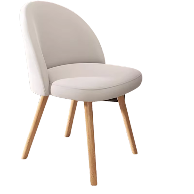 Chaises de Salle à Manger en Bois de Style Nordique Moderne, Ensemble de Meubles de Jardin en Lin de Luxe pour la Cuisine Européenne