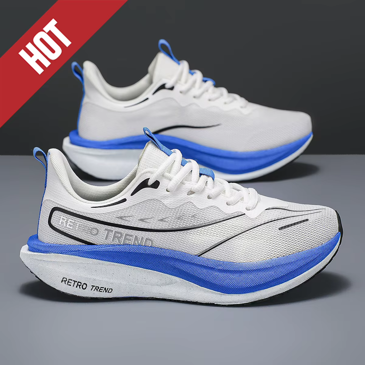 Chaussures de course Marathon avec plaque carbone