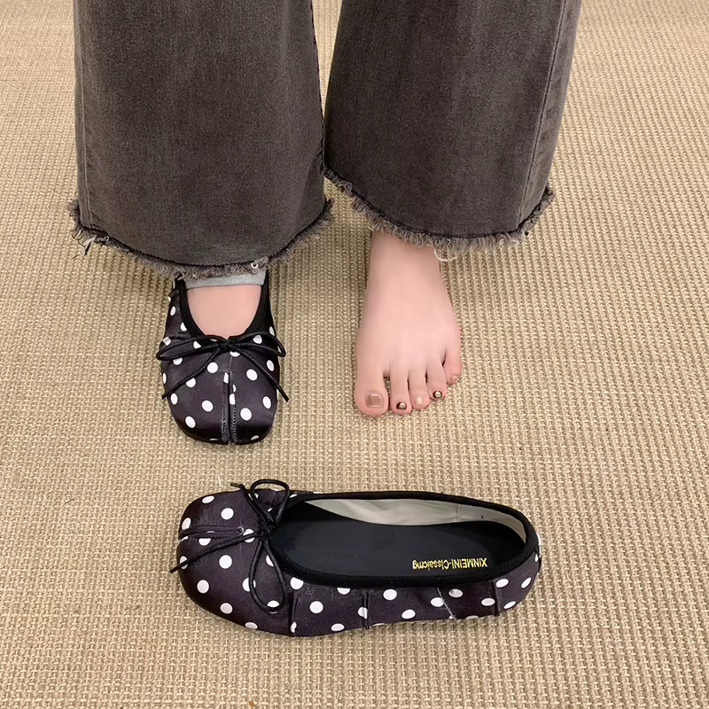 Chaussures plates pour femmes French Gentle Bow