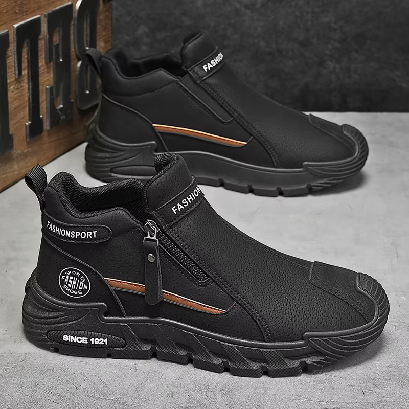 Sneakers à fermeture éclair pour hommes