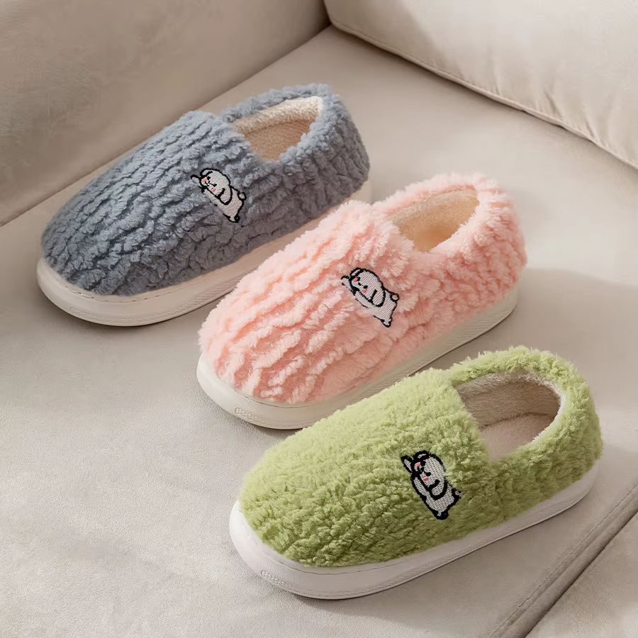 Pantoufles en coton pour femmes