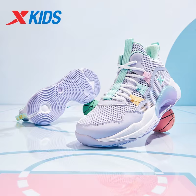 Xtep chaussures de basket-ball pour adolescents 2025 printemps unisexe maille respirant léger mode