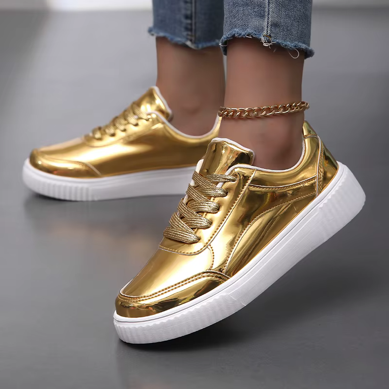 ELUVA femmes baskets chaussures de Skate décontractées en cuir PU antidérapant imperméable léger confortable Sport