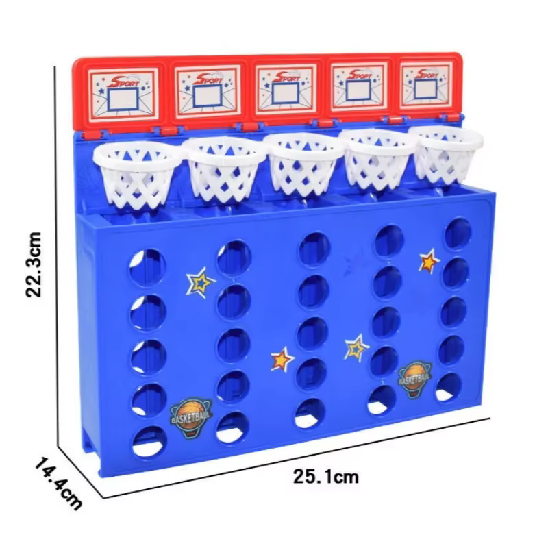 Jeu de tir au basket-ball avec balles rebondissantes, connectez 4 balles pour gagner, jeu de table, jeu interactif familial parent-enfant