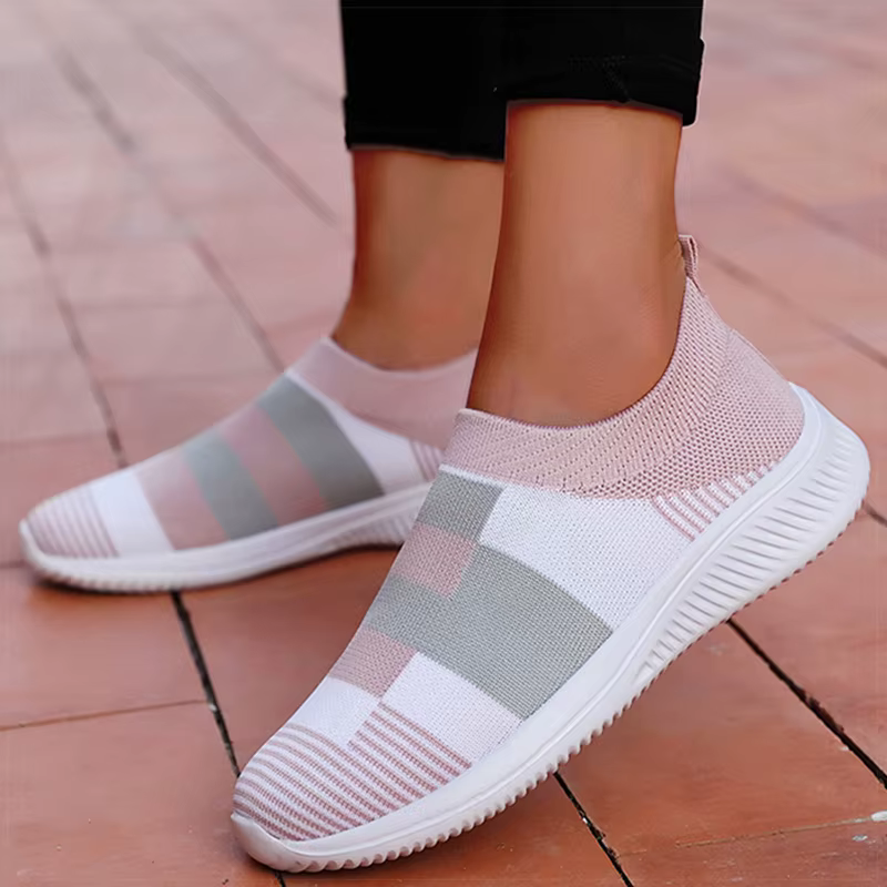Baskets de sport respirantes élastiques pour femmes