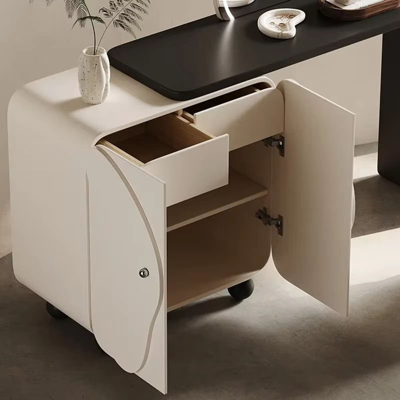 Table de maquillage moderne avec miroir et chaise, meuble de rangement pour chambre à coucher, coin bijoux, suite de salon Penteadeira