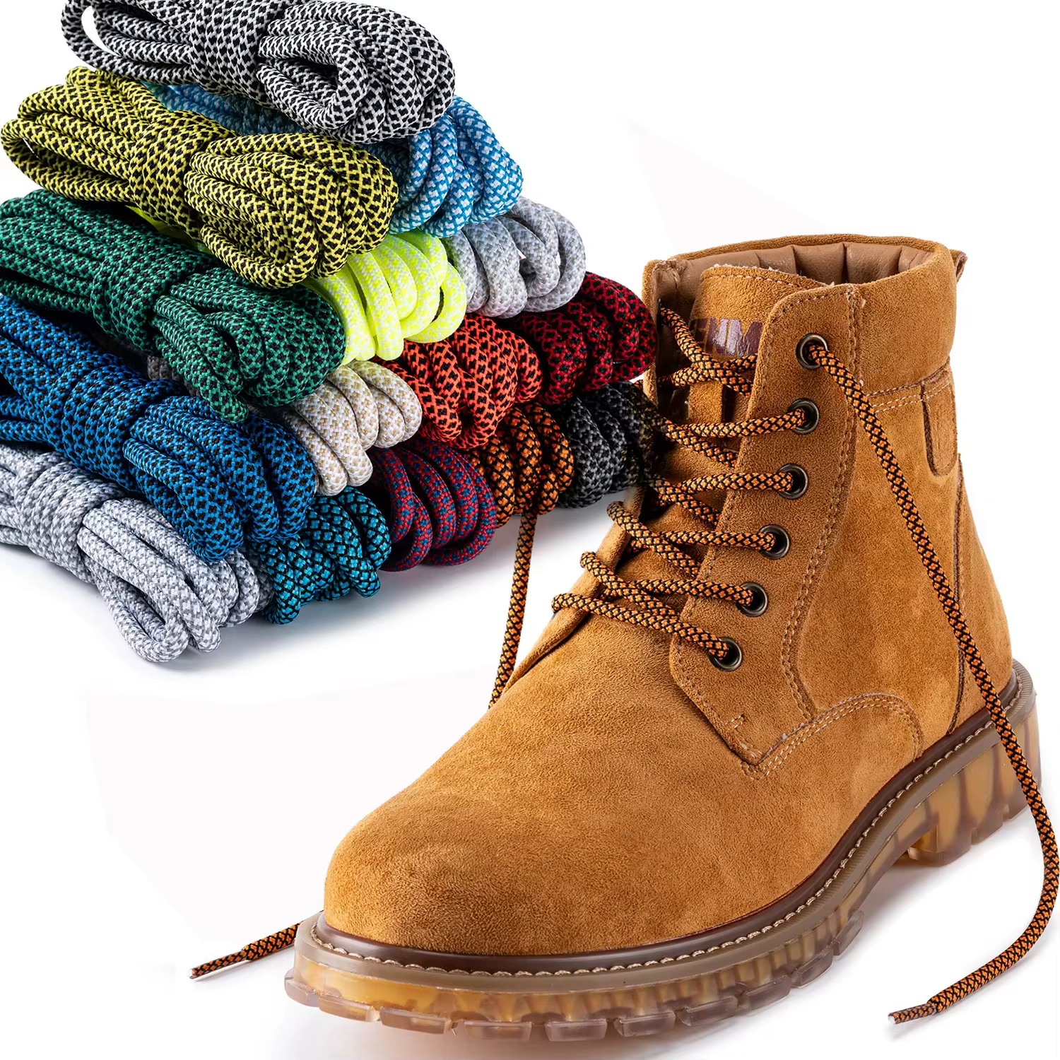 1 paire de lacets de chaussures ronds de 5MM