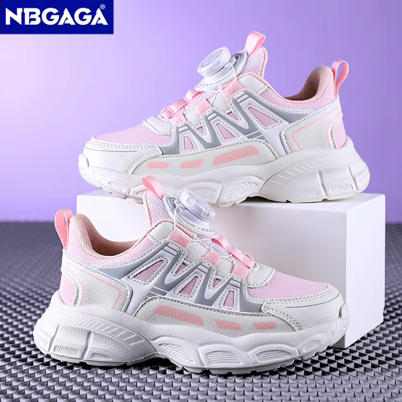 Chaussures de sport légères en cuir pour filles