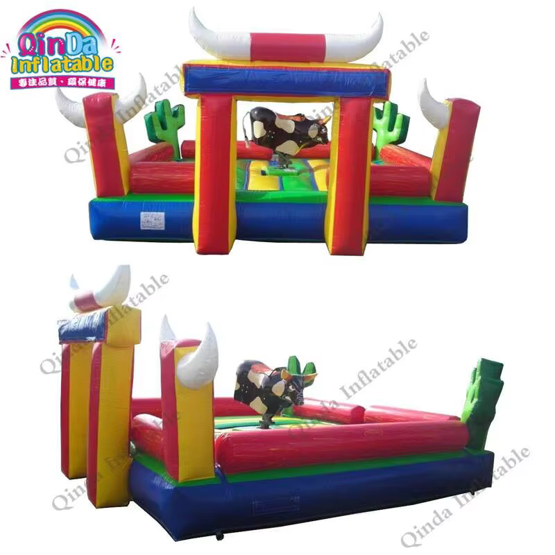 Jeu de torero espagnol fou taureau mécanique de rodéo gonflable à vendre un torero tournant