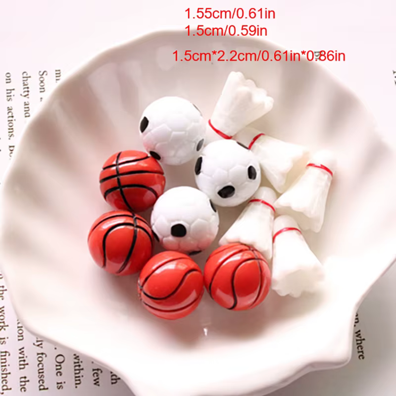 Basket-Ball Badminton bricolage accessoires nouvelle qualité 5 pièces Football Miniature Football