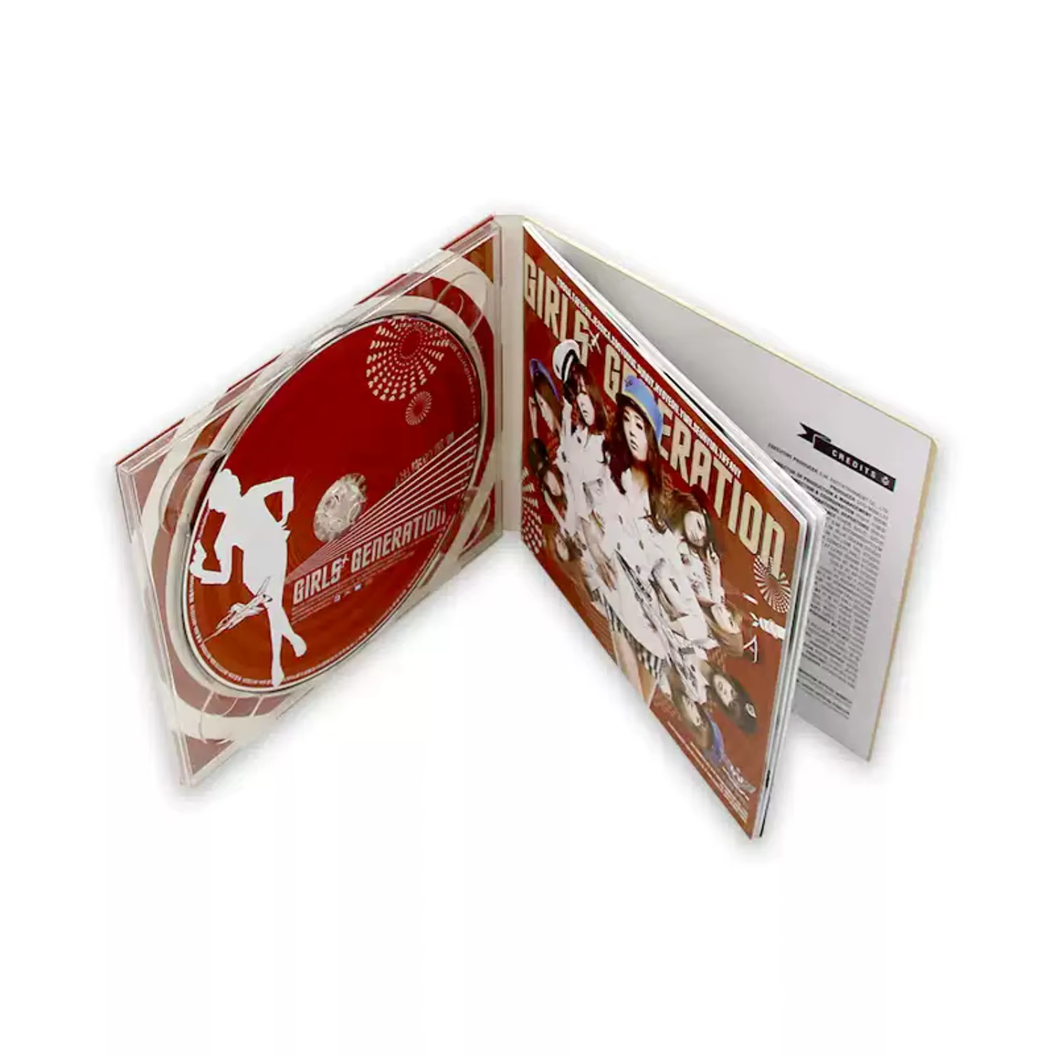 CD de musique pop style groupe féminin dynamique, couverture portant sur le thème de l'uniforme marine, collection de morceaux rythmiques vibrants