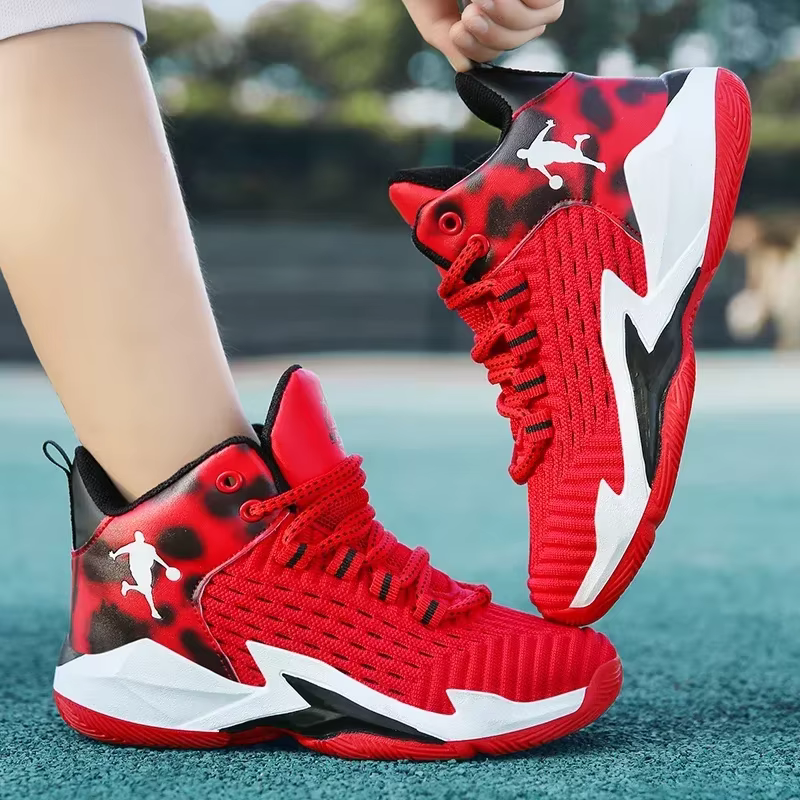 Chaussures de basket-ball respirantes et confortables pour enfants