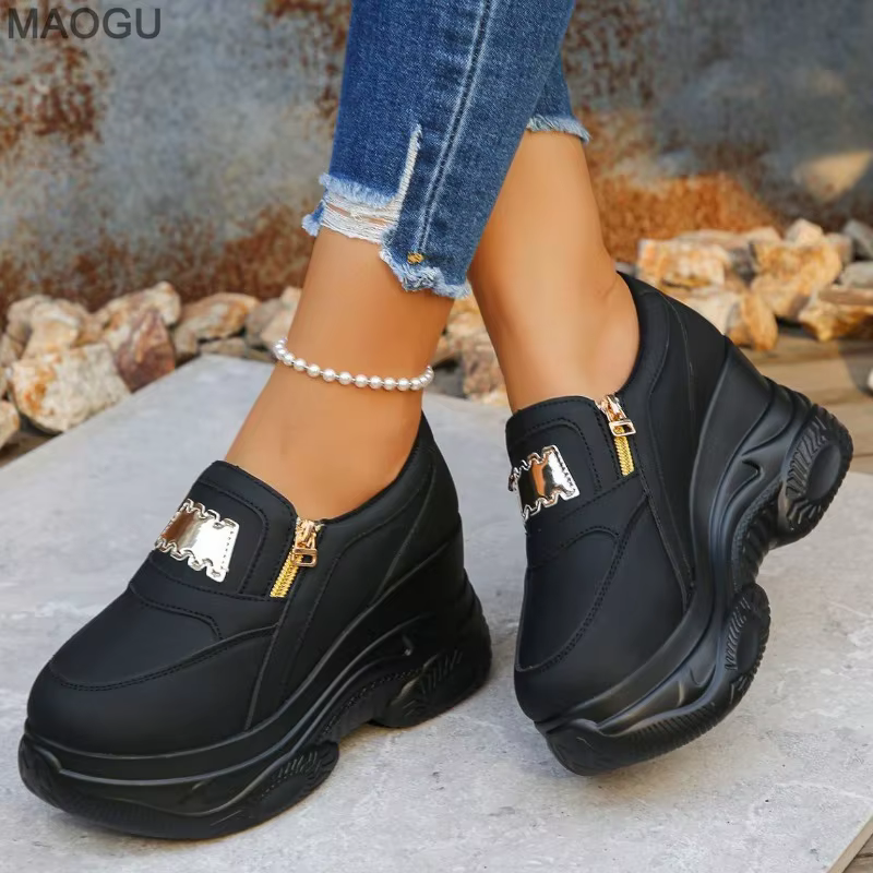 Chaussures à plateforme à semelle épaisse pour femmes