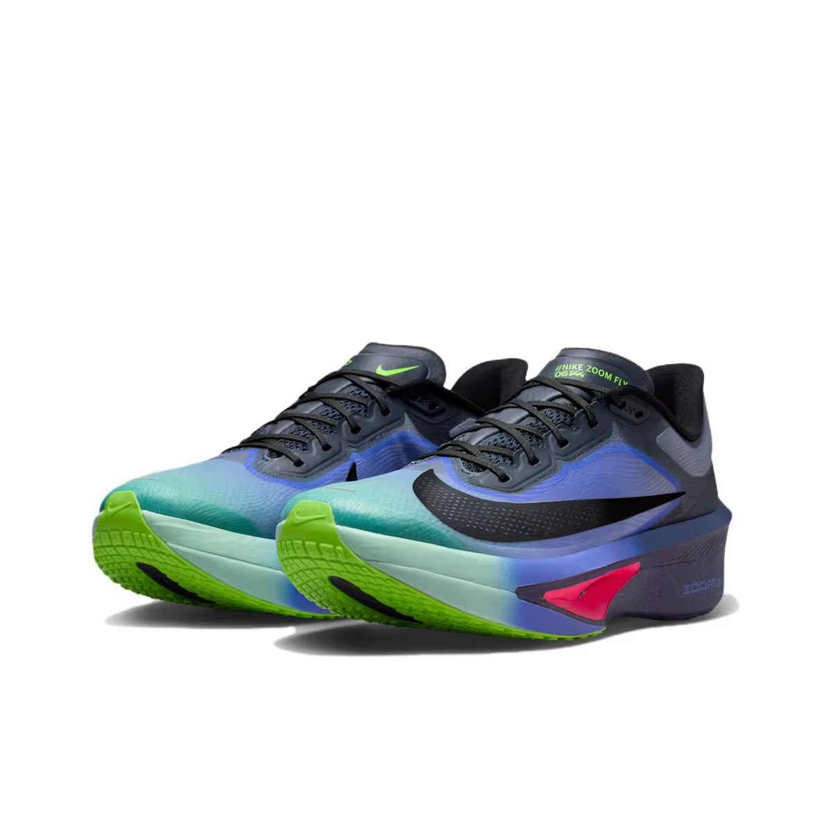 Nike Zoom Fly 6 Support Casual Marathon Running Shoes Chaussures de course pour hommes Noir Bleu IO9572-400