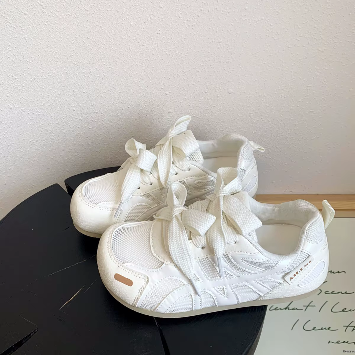 Baskets blanches décontractées et respirantes pour femme
