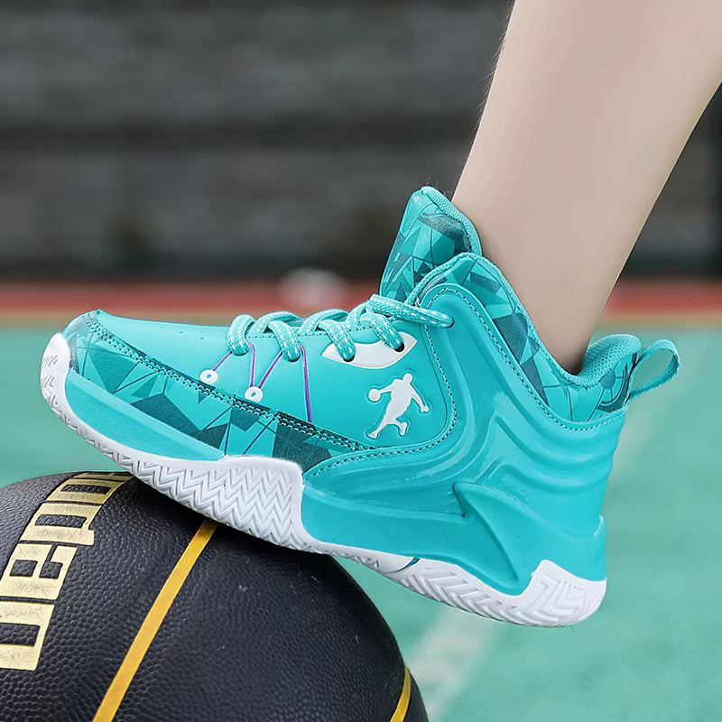 Chaussures de basket-ball à lacets pour enfants