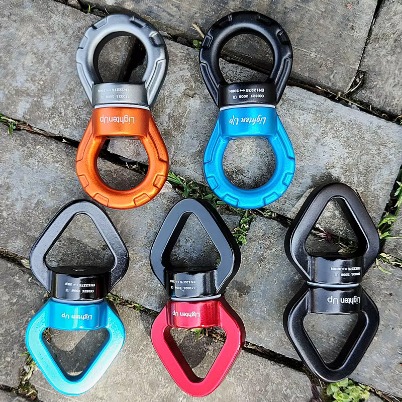 30KN accessoires de Yoga anneau universel anneau de cardan connecteur rotatif hamac rotatif balançoire Spinner corde connecteur pivotant