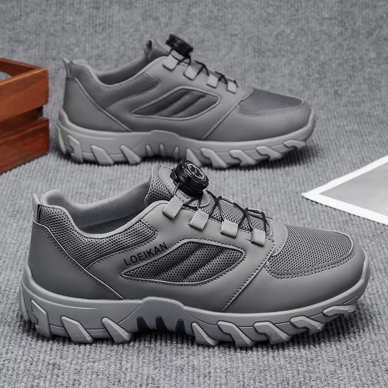 Baskets décontractées à boucle rotative pour hommes - Chaussures de marche respirantes pour l'extérieur LOEIKAN