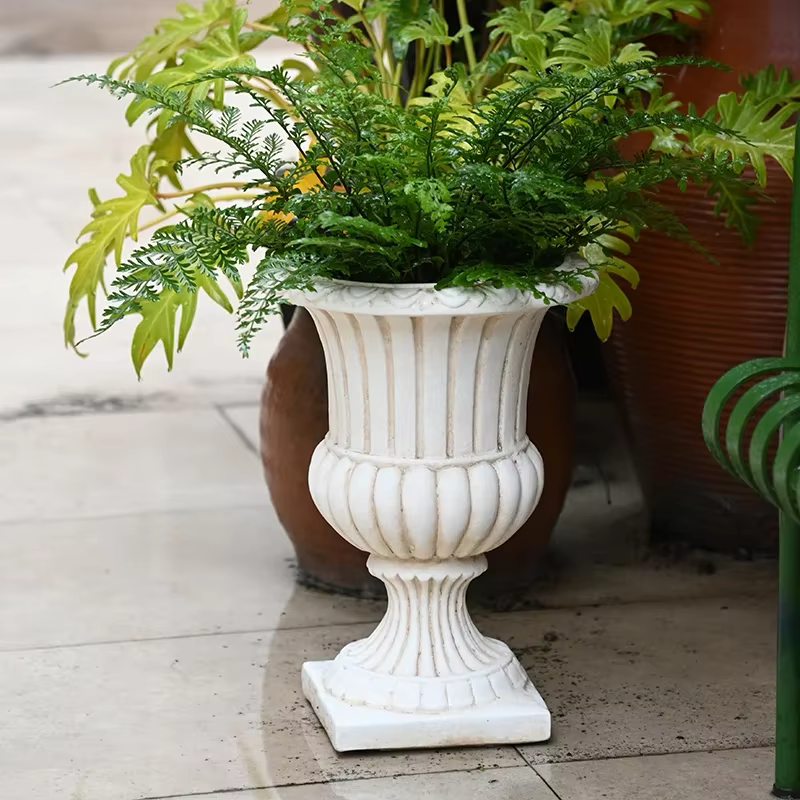 Pot de Fleur de Style Européen Rétro Grand Trophée, user inière de Plantes, Colonne Romaine Autoportante, Pot Succulent, Jardin, délégations, Grand