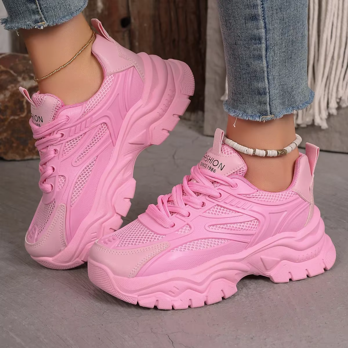 Baskets Chunky Femme 2026 Nouvelle Collection – Chaussures de Sport Légères et Tendance