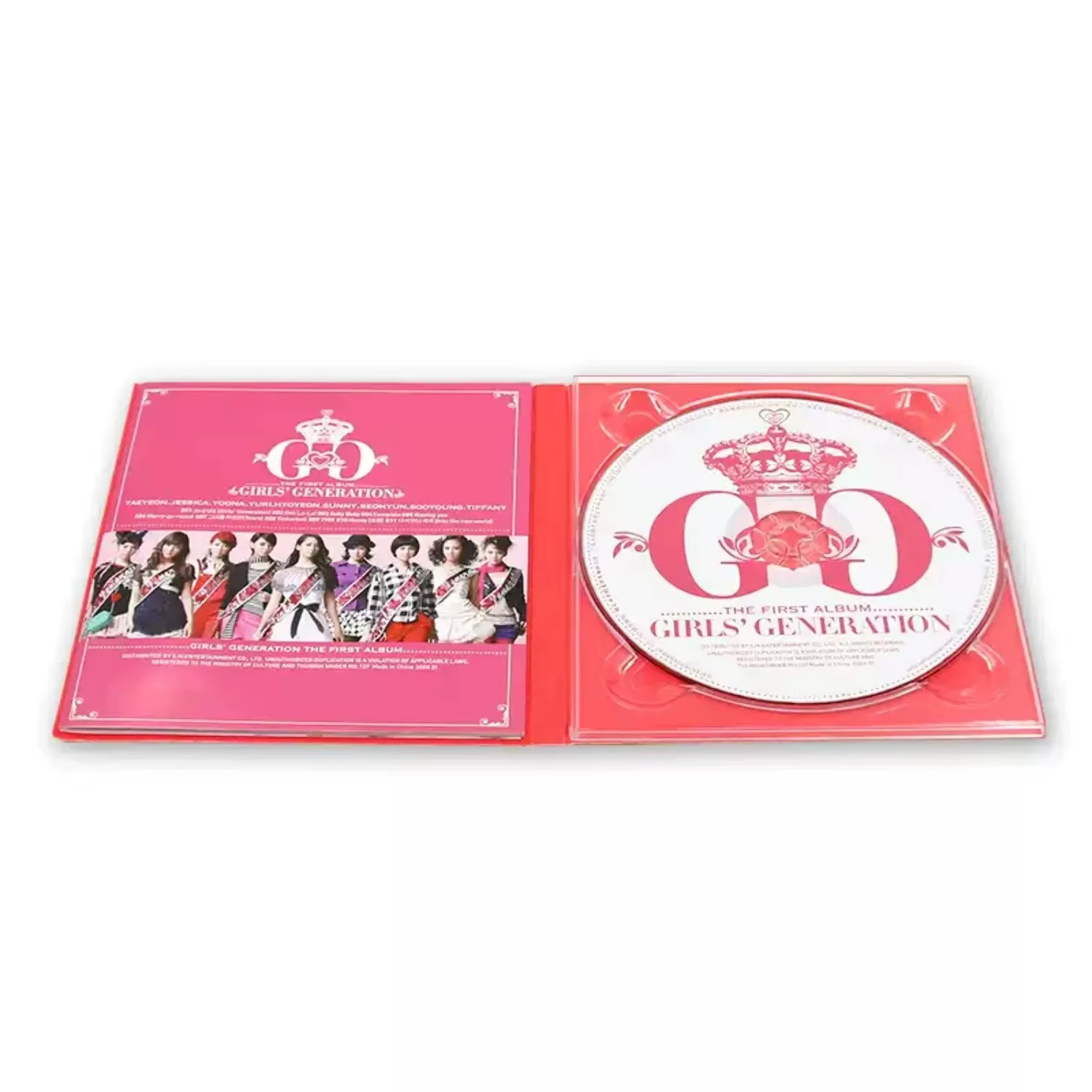 CD de musique pop style fille énergique, couverture avec silhouette de groupe exquise, collection de morceaux populaires jeunes et vibrants