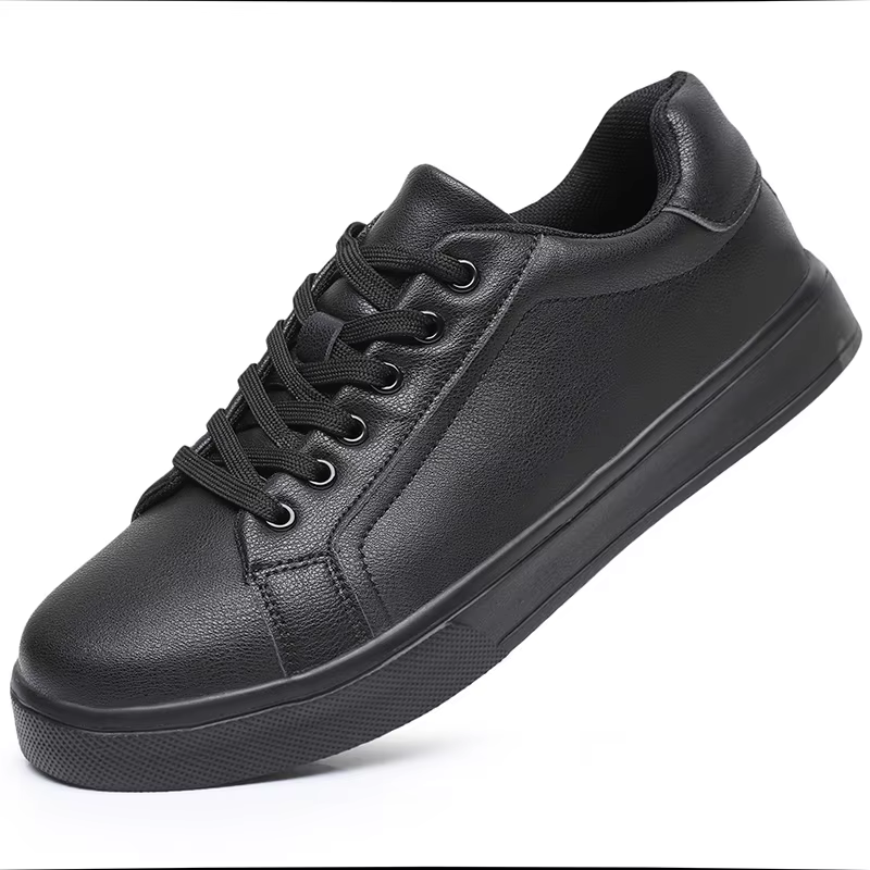 Cuir hommes chaussures baskets tendance