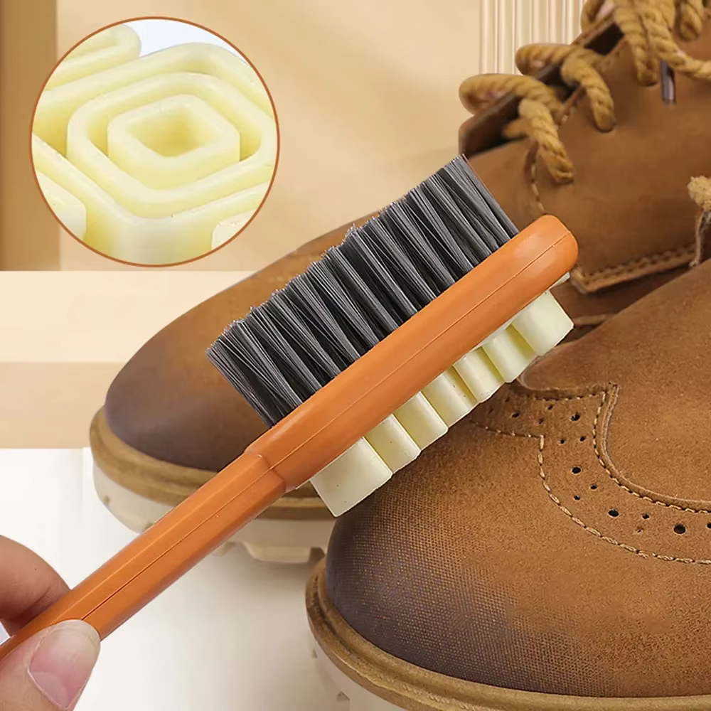 Brosse de nettoyage en daim à manche Long à 2 côtés