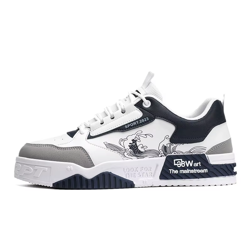 Chaussures de Skateboard Blanches pour Homme