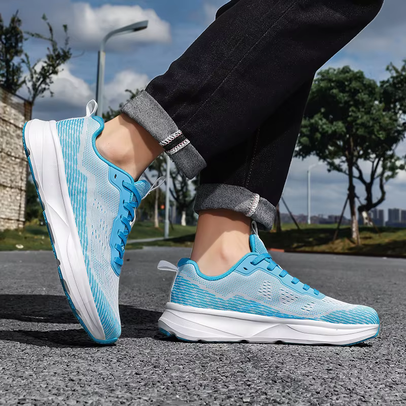 ELUVA chaussures larges anti-dérapant respirant chaussure de course confortable minimaliste pieds nus