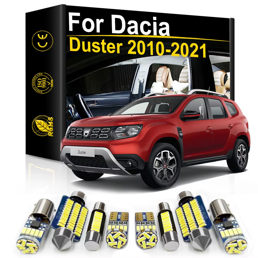Pour Dacia Duster 1 2 2010 2011 2012 2015 2016 2017 2018 2019 2020 2021 accessoires Canbus voiture intérieur lumière LED lampe d'intérieur