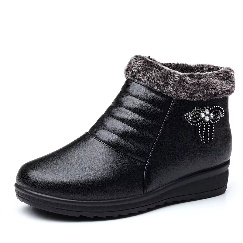 Chaussures d'hiver confortables doublées de polaire