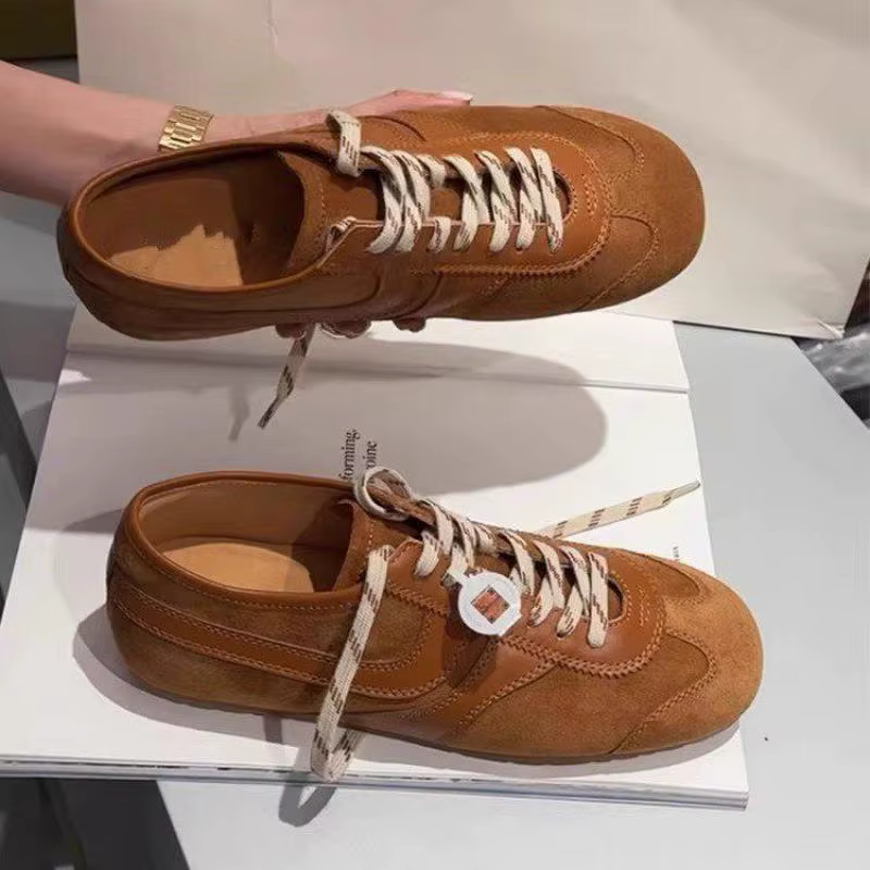 Chaussures d'entraînement allemandes femmes 2026 été plat à lacets Forrest Gump