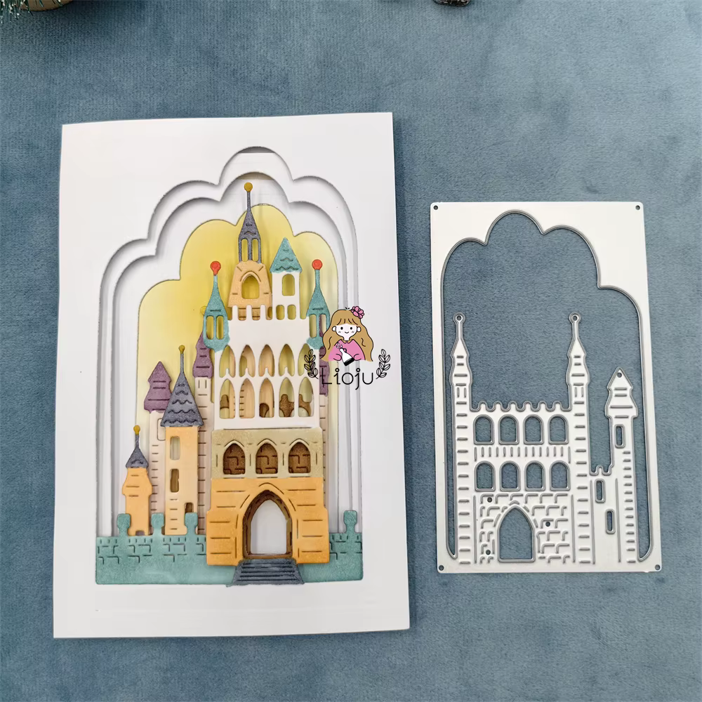 Matrices de Découpe de Château Vintage, Architecture, Pratique du Bricolage, Scrapbooking, Album