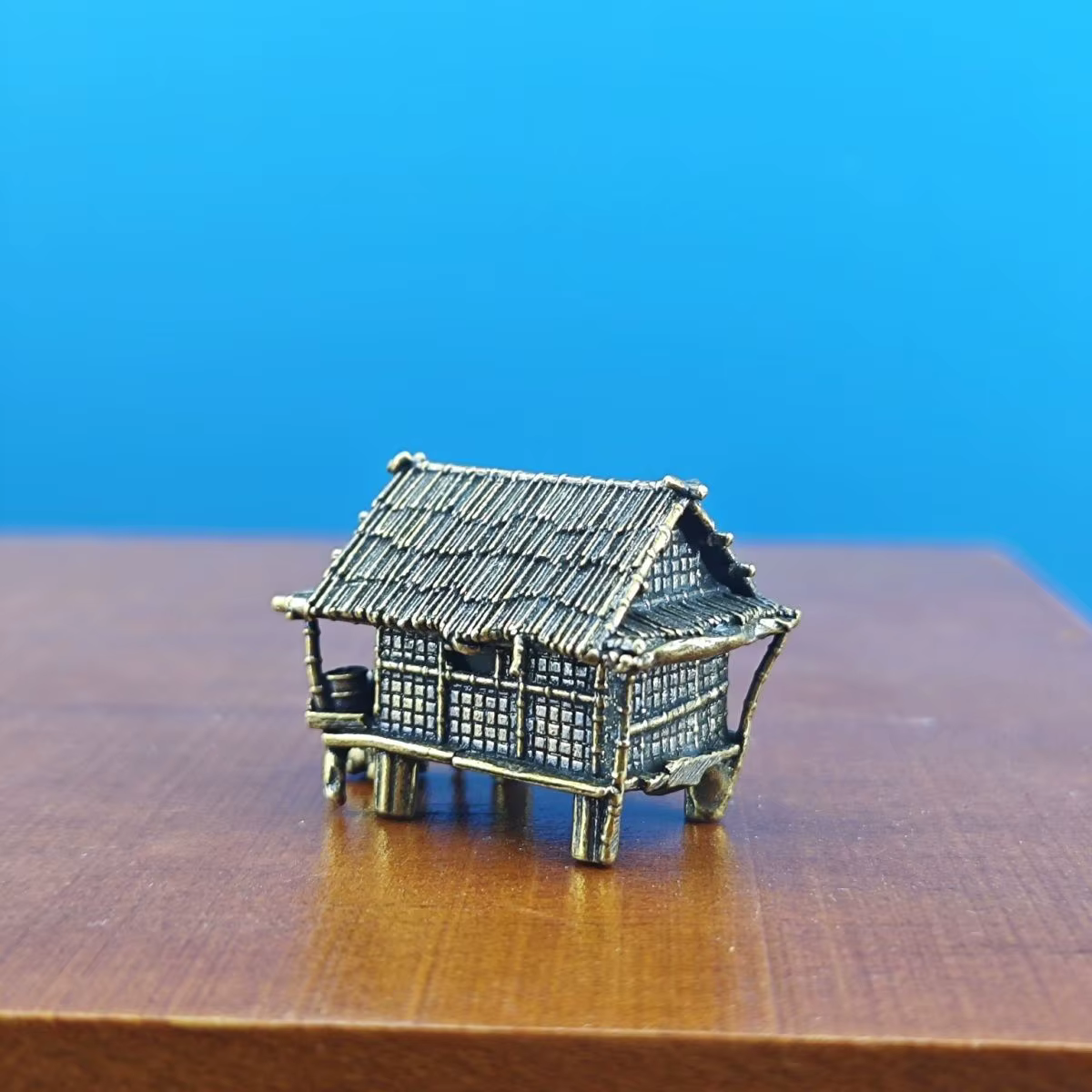 Modèle architectural ancien chinois, micro-paysage, rocaille artificielle, pierres étranges, ornements d'aquarium, chalet au toit