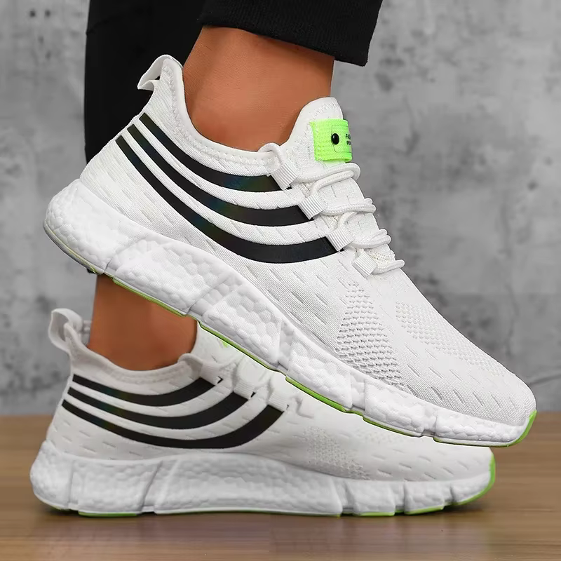 Baskets pour hommes chaussures à plate-forme respirantes confortables