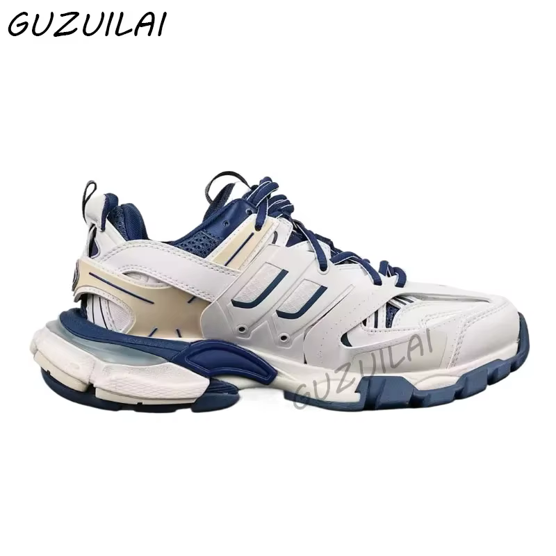 Chaussures de sport tendance colorées pour hommes et femmes. Paire de baskets de style streetwear de haute qualité.