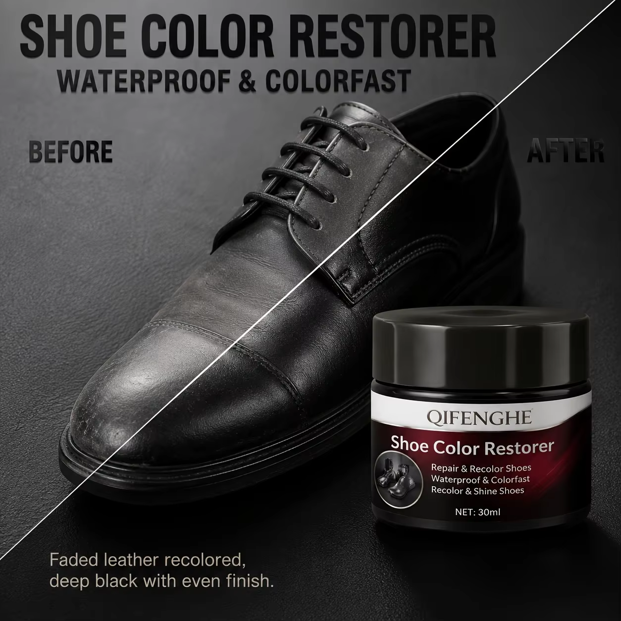 Baume de Restauration de Couleur pour Chaussures